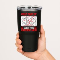 Funny What Part Of Hockey Dont You Understand Hockey Player Tumbler