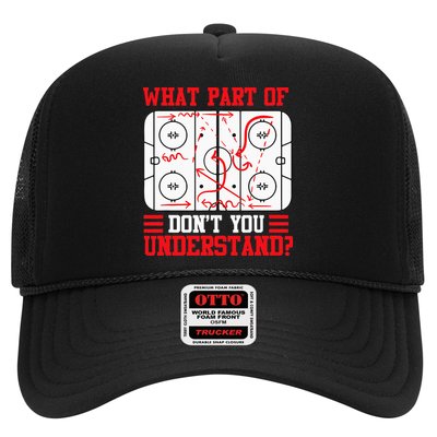 Funny What Part Of Hockey Dont You Understand Hockey Player Trucker Hat