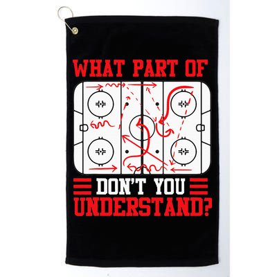 Funny What Part Of Hockey Dont You Understand Hockey Player Golf Towel