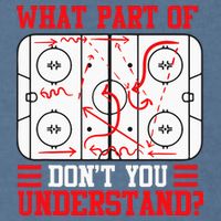 Funny What Part Of Hockey Dont You Understand Hockey Player Garment-Dyed Sweatshirt