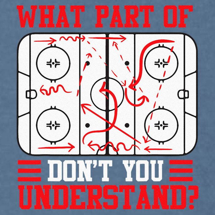 Funny What Part Of Hockey Dont You Understand Hockey Player Garment-Dyed Sweatshirt