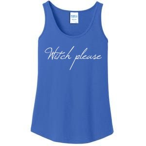 Funny Witch Please Basic Halloween Gift Ladies Essential Tank