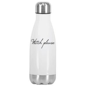 Funny Witch Please Basic Halloween Gift Stainless Steel Insulated Water Bottle