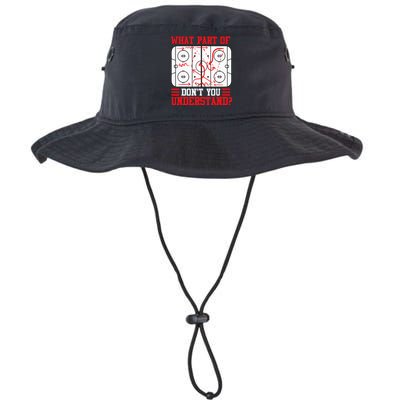 Funny What Part Of Hockey Dont You Understand Hockey Player Legacy Cool Fit Booney Bucket Hat