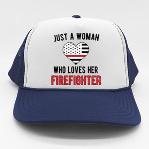 Firefighter Wife Proud Fire Wife Gift Trucker Hat