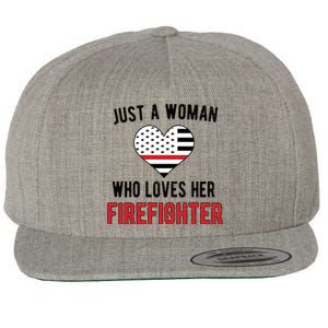 Firefighter Wife Proud Fire Wife Gift Wool Snapback Cap