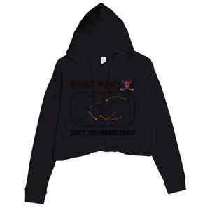 Funny What Part Of Hockey DonT You Understand Hockey Player Gift Crop Fleece Hoodie