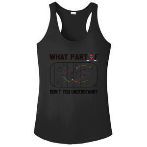 Funny What Part Of Hockey DonT You Understand Hockey Player Gift Ladies PosiCharge Competitor Racerback Tank