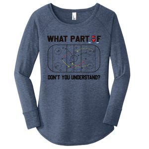 Funny What Part Of Hockey DonT You Understand Hockey Player Gift Women's Perfect Tri Tunic Long Sleeve Shirt