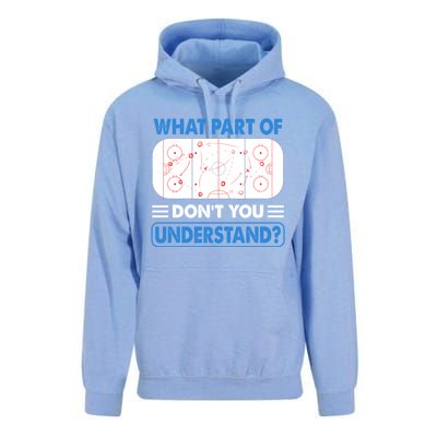 Funny What Part Of Hockey DonT You Understand Hockey Player Gift Unisex Surf Hoodie