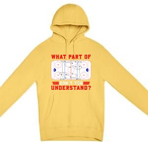 Funny What Part Of Hockey Dont You Understand Hockey Player Gift Premium Pullover Hoodie