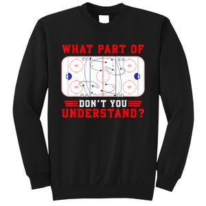 Funny What Part Of Hockey Dont You Understand Hockey Player Gift Sweatshirt