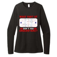 Funny What Part Of Hockey Dont You Understand Hockey Player Gift Womens CVC Long Sleeve Shirt