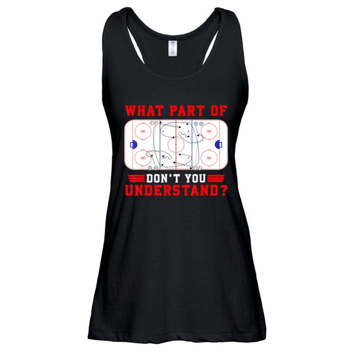 Funny What Part Of Hockey Dont You Understand Hockey Player Gift Ladies Essential Flowy Tank