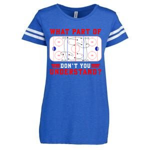 Funny What Part Of Hockey Dont You Understand Hockey Player Gift Enza Ladies Jersey Football T-Shirt