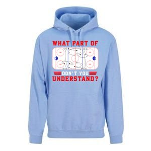 Funny What Part Of Hockey Dont You Understand Hockey Player Gift Unisex Surf Hoodie