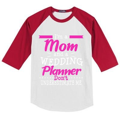 Funny Wedding Planner Thank You Gift Mom Mothers Day Cute Gift Kids Colorblock Raglan Jersey