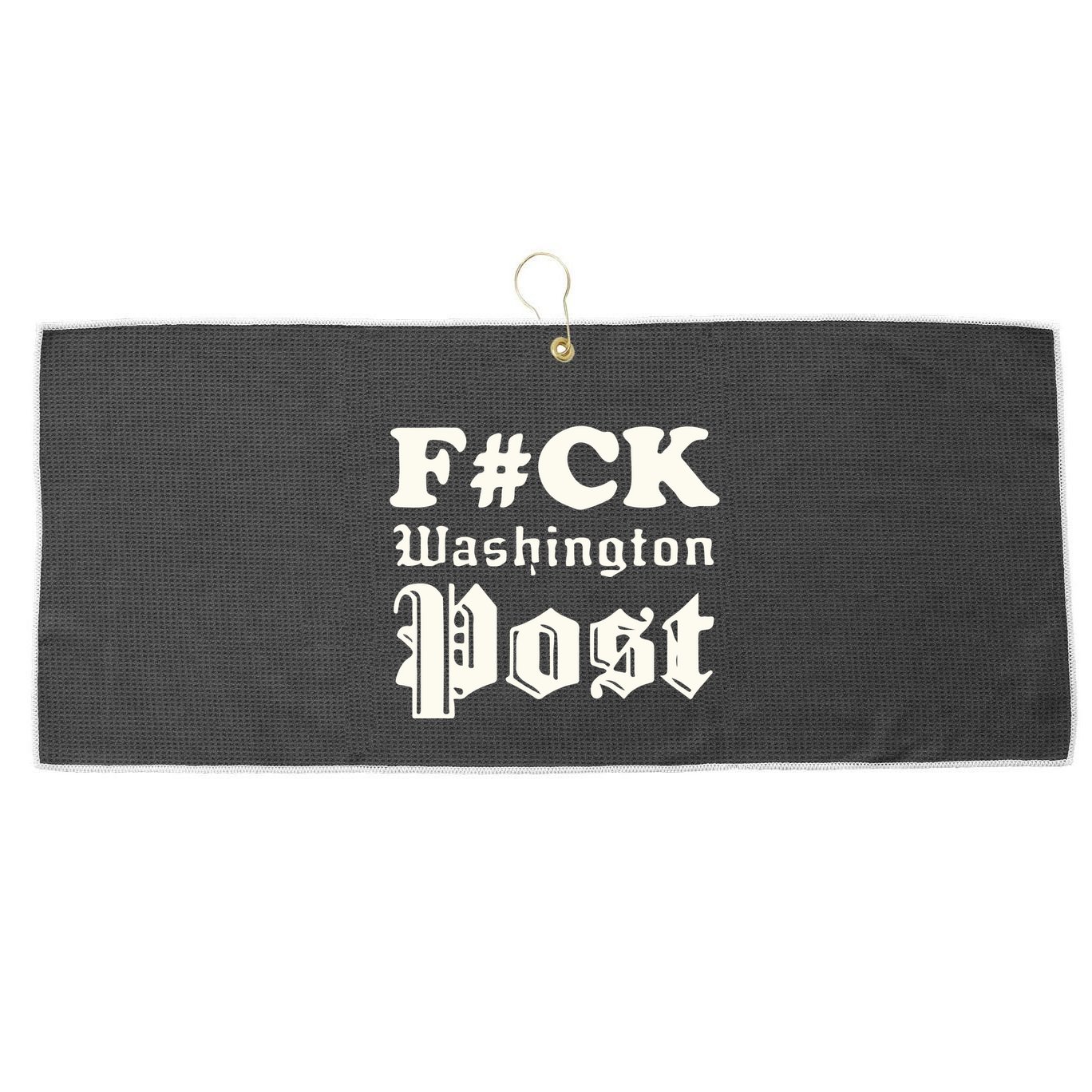 Fuck Washington Post Large Microfiber Waffle Golf Towel