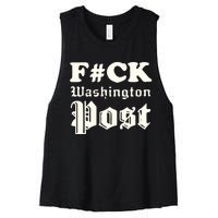 Fuck Washington Post Women's Racerback Cropped Tank