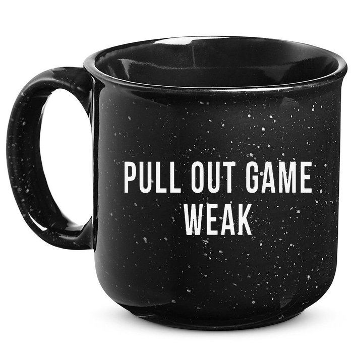Funny Weak Pullout Game Pull Out New Dad Father Fathers Day 15oz Campfire Ceramic Mug
