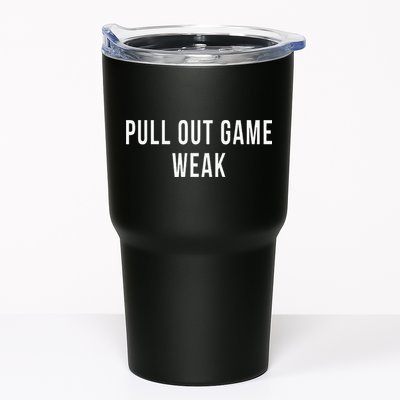 Funny Weak Pullout Game Pull Out New Dad Father Fathers Day Tumbler