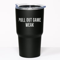 Funny Weak Pullout Game Pull Out New Dad Father Fathers Day Tumbler