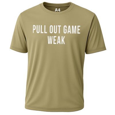 Funny Weak Pullout Game Pull Out New Dad Father Fathers Day Performance Shirt