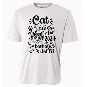 First Woman President Cat Ladies For Kamala Harris Vote 2024 Cooling Performance Crew T-Shirt