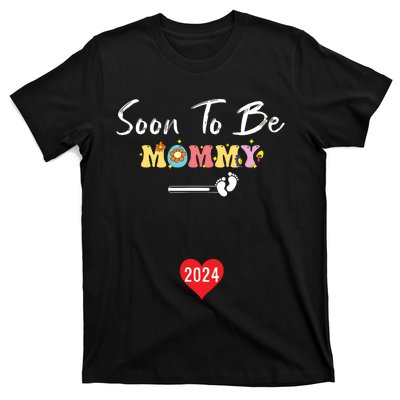 Funny Women Pregnancy Soon To Be Mommy 2024 Funny New Mom T-Shirt