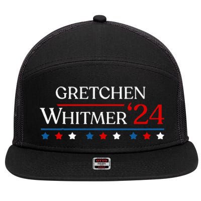 First Woman President Whitmer 2024 Gretchen Whitmer 47 Vote 7 Panel Mesh Trucker Snapback Hat