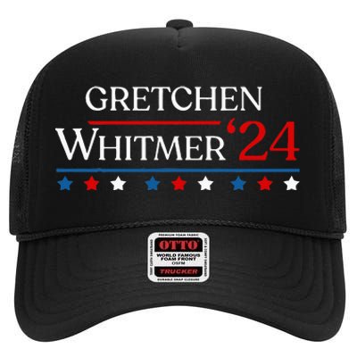 First Woman President Whitmer 2024 Gretchen Whitmer 47 Vote High Crown Mesh Back Trucker Hat