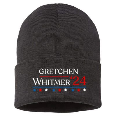 First Woman President Whitmer 2024 Gretchen Whitmer 47 Vote Sustainable Knit Beanie