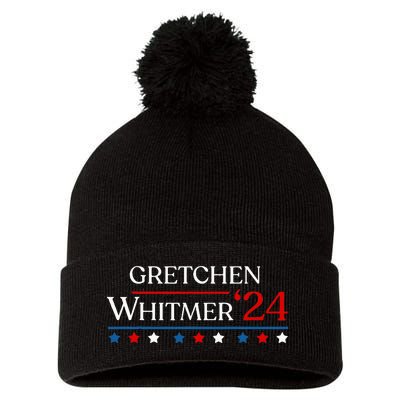 First Woman President Whitmer 2024 Gretchen Whitmer 47 Vote Pom Pom 12in Knit Beanie