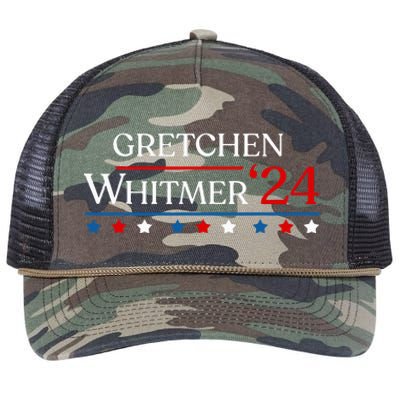 First Woman President Whitmer 2024 Gretchen Whitmer 47 Vote Retro Rope Trucker Hat Cap