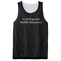 Funny Weird Paras Build Character Para Life Paraprofessional Mesh Reversible Basketball Jersey Tank