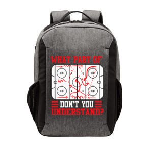 Funny What Part Of Hockey Dont You Understand Hockey Player Vector Backpack