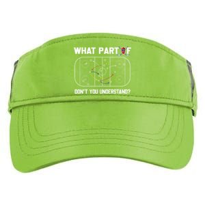 Funny What Part Of Hockey DonT You Understand Hockey Coach Gift Adult Drive Performance Visor