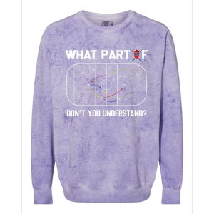 Funny What Part Of Hockey DonT You Understand Hockey Coach Gift Colorblast Crewneck Sweatshirt