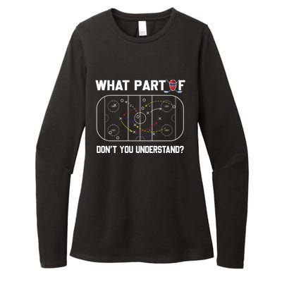 Funny What Part Of Hockey DonT You Understand Hockey Coach Gift Womens CVC Long Sleeve Shirt