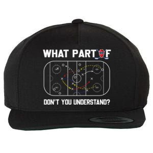 Funny What Part Of Hockey DonT You Understand Hockey Coach Gift Wool Snapback Cap