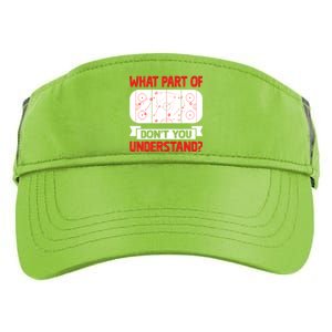 Funny What Part Of Hockey DonT You Understand Hockey Player Cool Gift Adult Drive Performance Visor