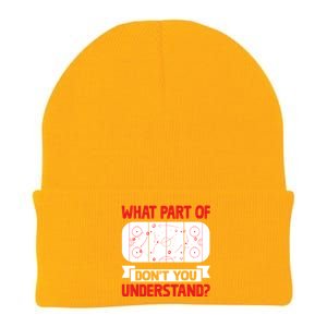 Funny What Part Of Hockey DonT You Understand Hockey Player Cool Gift Knit Cap Winter Beanie