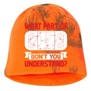 Funny What Part Of Hockey DonT You Understand Hockey Player Cool Gift Kati - Camo Knit Beanie