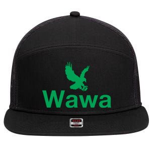 Funny Wawa_eagle Philadelphia Football Fan 7 Panel Mesh Trucker Snapback Hat