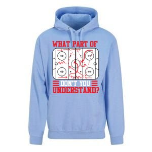 Funny What Part Of Hockey DonT You Understand Hockey Player Gift Unisex Surf Hoodie