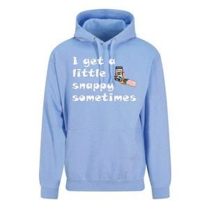 Funny Word Play I Get A Little Snappy Sometimes Unisex Surf Hoodie