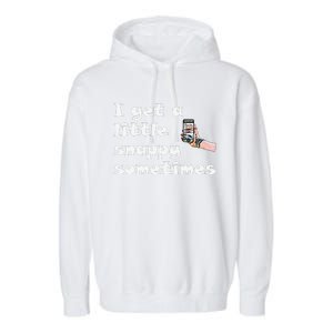 Funny Word Play I Get A Little Snappy Sometimes Garment-Dyed Fleece Hoodie