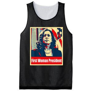 First Woman President Of America Kamala Harris 2024 Mesh Reversible Basketball Jersey Tank