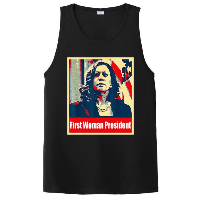 First Woman President Of America Kamala Harris 2024 PosiCharge Competitor Tank