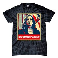 First Woman President Of America Kamala Harris 2024 Tie-Dye T-Shirt